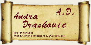 Andra Drašković vizit kartica